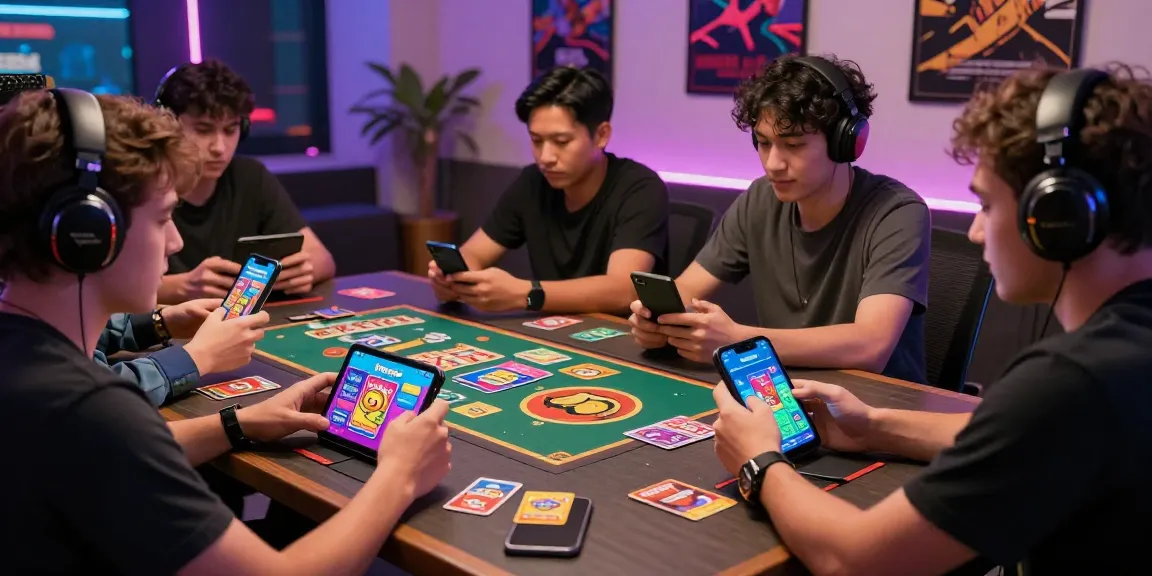 Start playing Card Rummy with friends in a vibrant gaming setting.