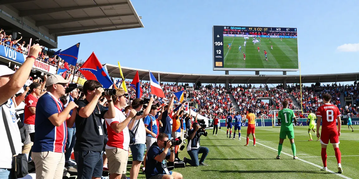 Experience the thrill of live sports action as fans cheer and players warm up, ضغط هنا للمشاهدة matches today!