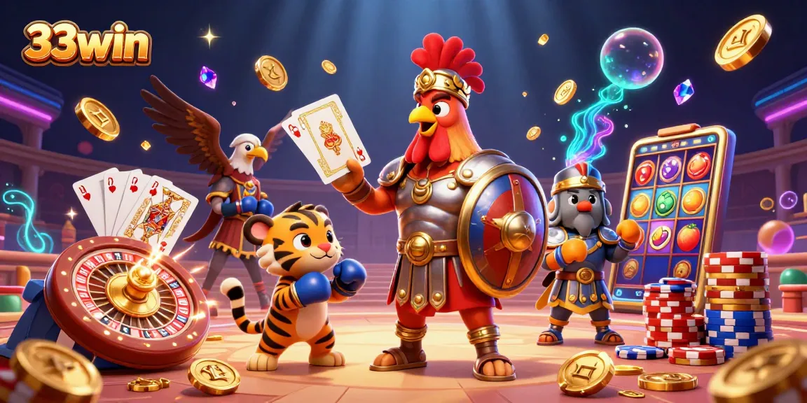 Engage with vibrant casino action in the 33win arena with thrilling characters and dynamic elements.