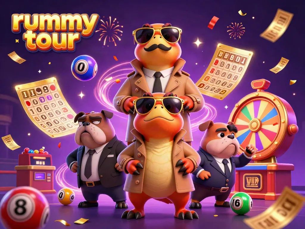 Rummy tour menghibur dengan berbagai jackpot yang menarik dalam ilustrasi kasino yang meriah
