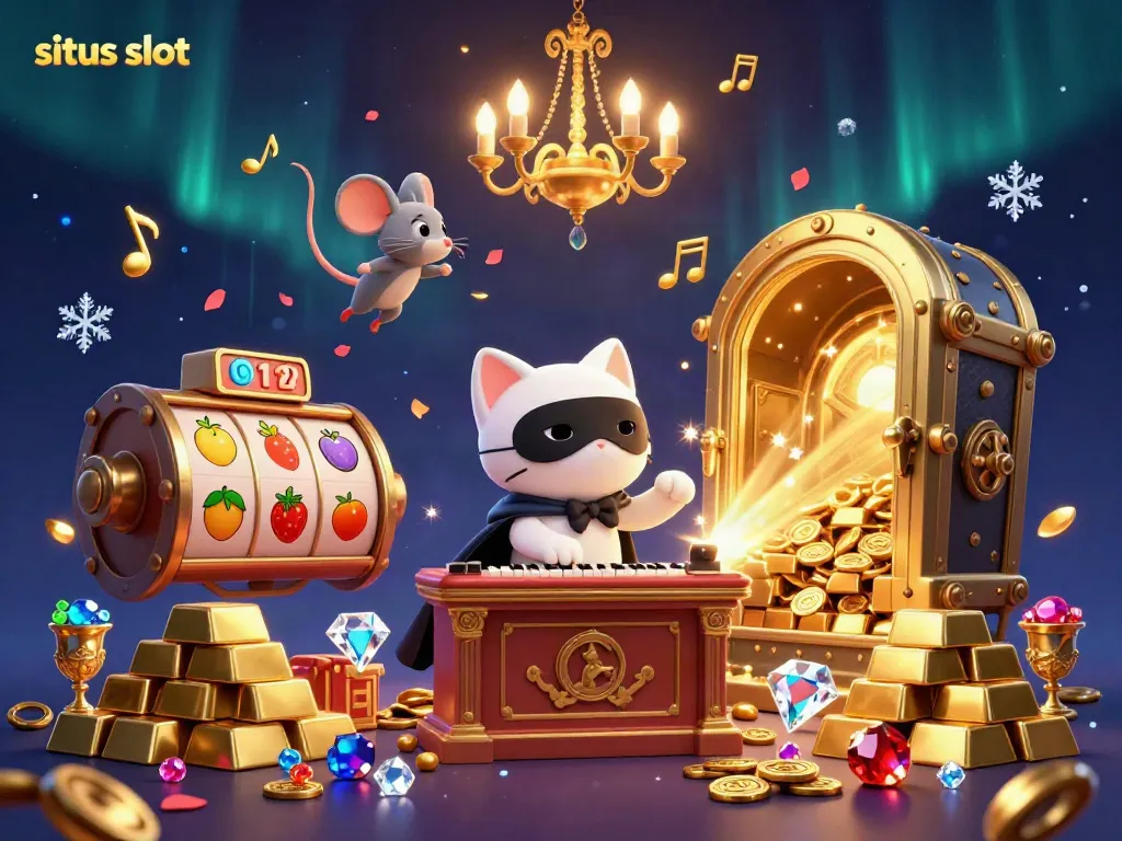 Experience the enchantment of situs slot with vibrant characters and gaming elements in a dynamic casino setting.