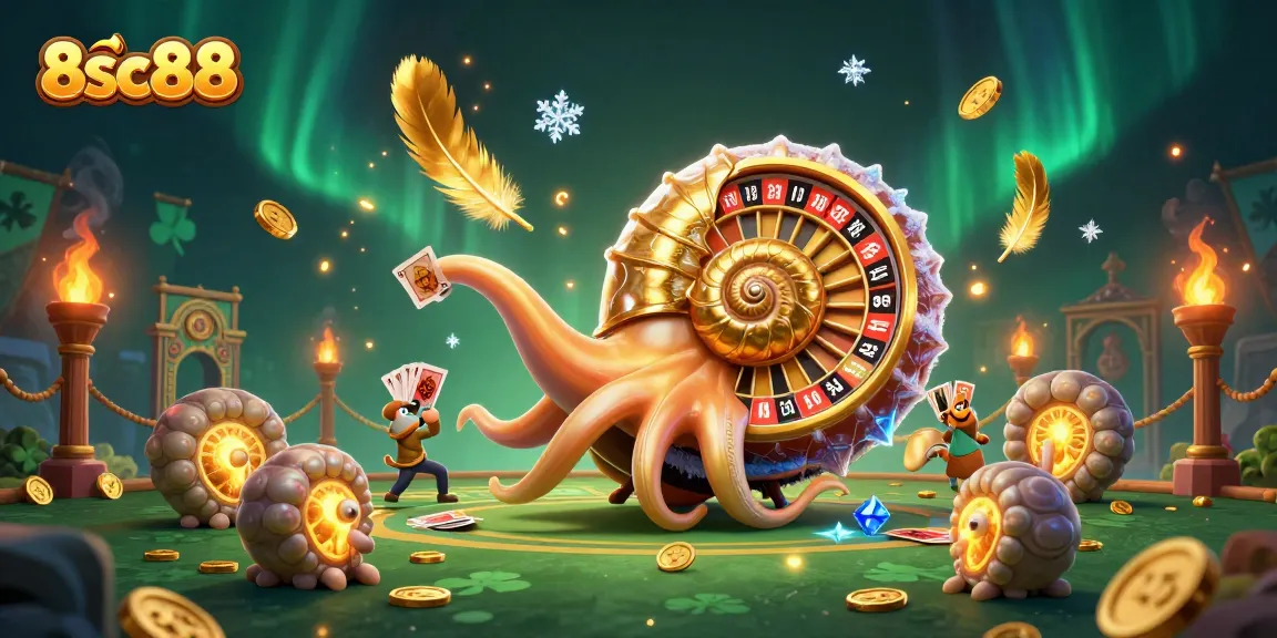 Experience thrilling gameplay at 8sc88 with a dynamic casino scene showcasing exciting elements.