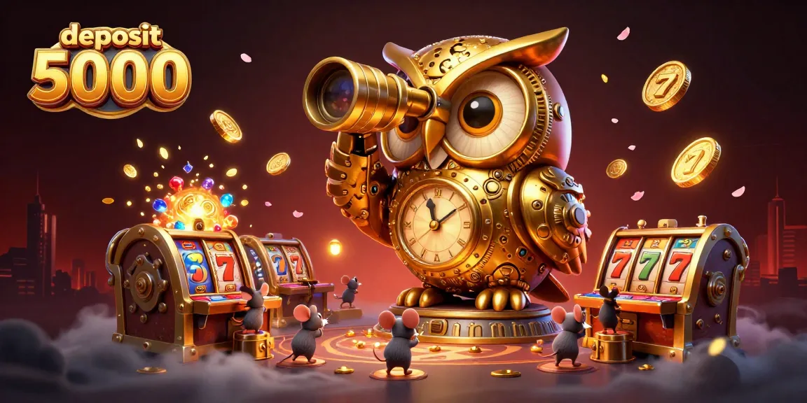 Engage with exciting slot games at deposit 5000 featuring golden owls and animated treasures.