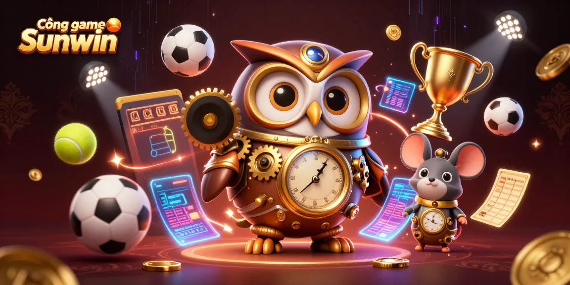 Experience thrilling action at Cổng game Sunwin with a vibrant 3D casino illustration.
