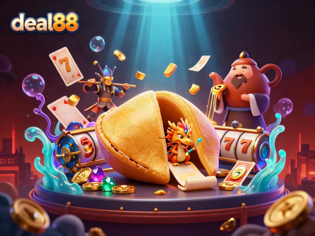 Experience the vibrant action of deal88 with dynamic casino elements and a rich underwater theme.