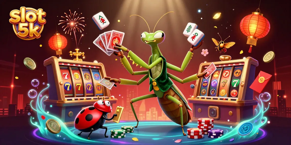 Engage in exhilarating slot 5k gameplay with vibrant visuals rich in casino-themed elements.
