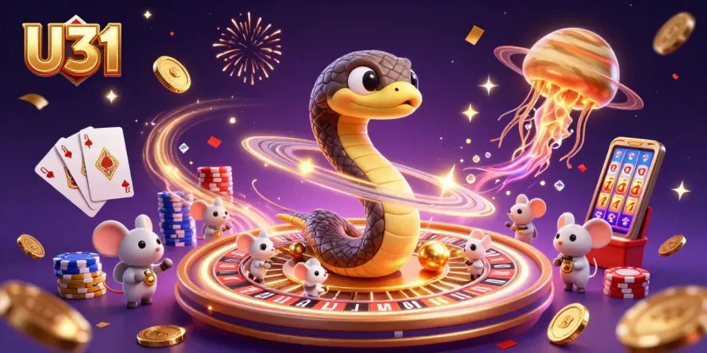 Experience excitement with U31's dynamic casino features, including roulette and vibrant winnings.