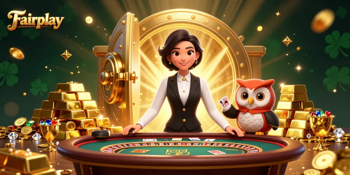 Engage with Fairplay as dealers at a baccarat table showcase diamonds and gold gems.