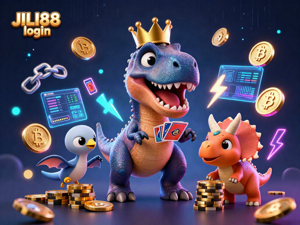 Experience the excitement of JILI88 login with vibrant characters in a dynamic casino setting.