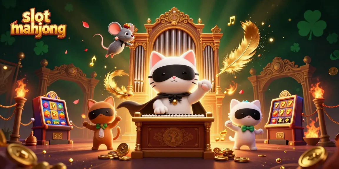 Engage in thrilling slot mahjong with dynamic 3D characters amidst rich casino elements.