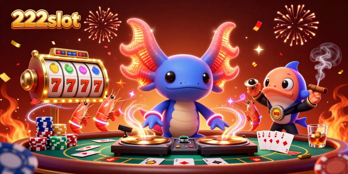 Mainkan 222slot dengan slot mengagumkan bersama DJ axolotl neon dan teman-temannya