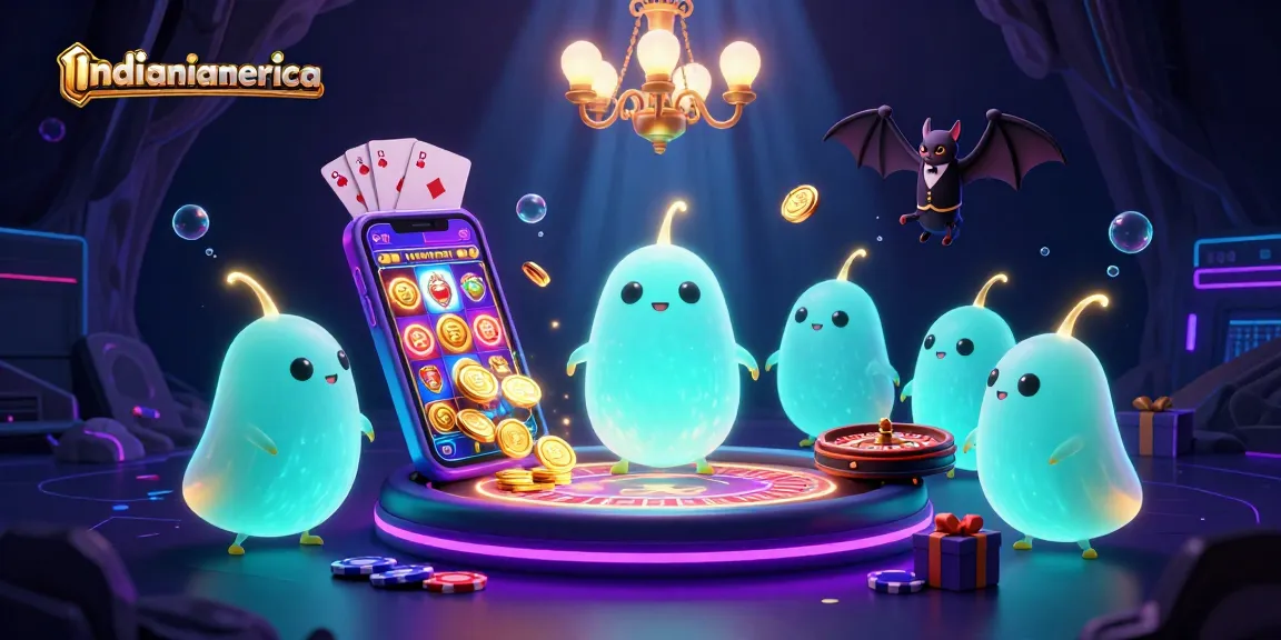 Celebrate casino excitement with indianiamerica as glowworms illuminate a vibrant cave casino scene.