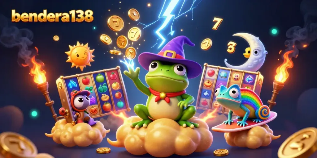 Experience the thrilling action of bendera138 slots with golden storm effects and vibrant visuals.