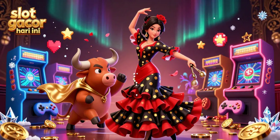 Spin and win at slot gacor hari ini with vibrant 3D casino characters and colorful game elements.