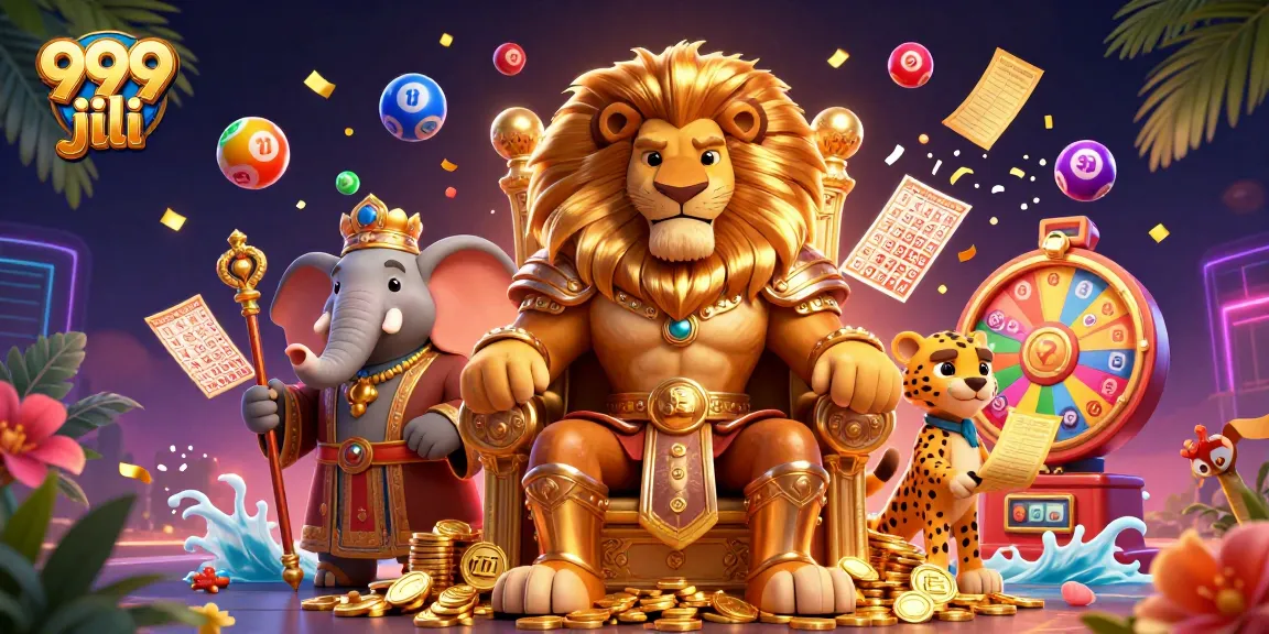 Engage with 999 jili's dynamic gaming world featuring lively characters, exciting lottery elements, and vibrant visuals.
