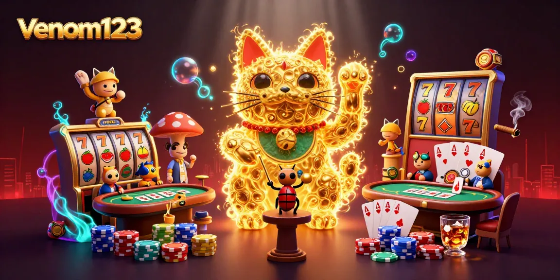 Menangkan jackpot dengan venom123, slot online terpercaya serta simbol keberuntungan yang menarik.