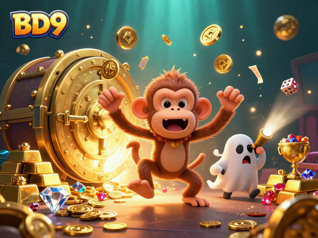 Experience BD9's thrilling ghosts and golden treasures juggled in a haunted casino.