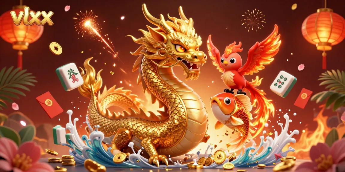Experience excitement with vlxx as the golden dragon and fiery phoenix dance amidst casino treasures.