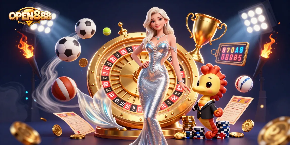 Engage with exhilarating gameplay at OPEN888, showcasing thrilling slot games and a dynamic casino atmosphere.